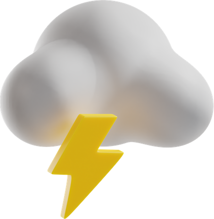 Nuage de tonnerre  3D Icon