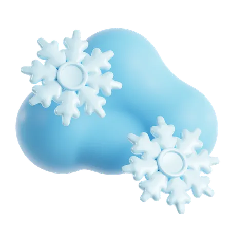 Nuage d'hiver  3D Icon