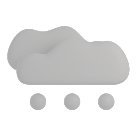 Nuage d'hiver  3D Icon