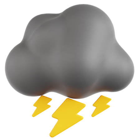 Nuage d'orage  3D Icon