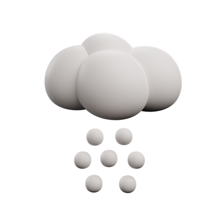 Nuage et brouillard  3D Icon