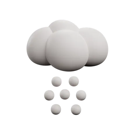 Nuage et brouillard  3D Icon