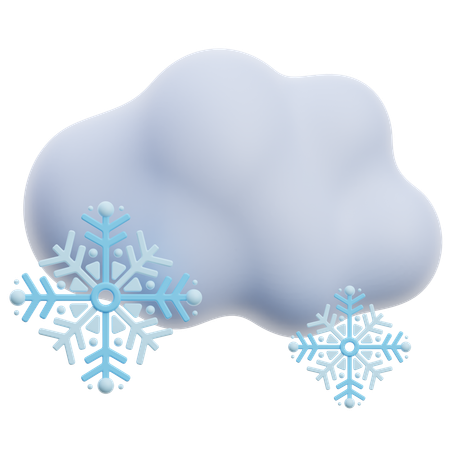 Nuage de neige  3D Icon