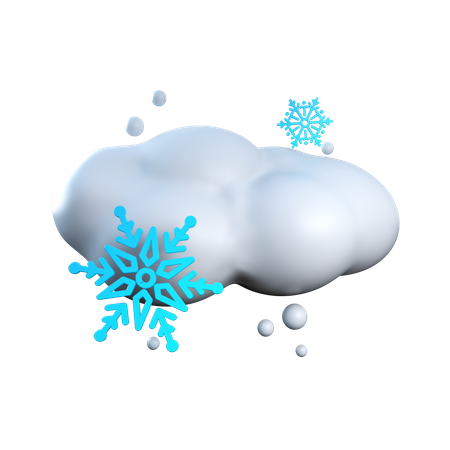 Nuage de neige  3D Icon