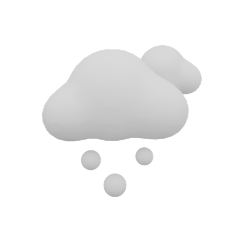 Météo nuage neige  3D Icon