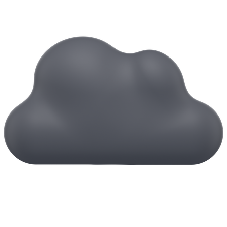 Nuage noir  3D Icon