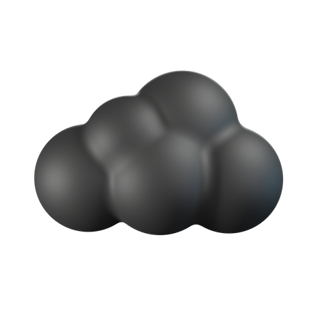 Nuage noir  3D Icon