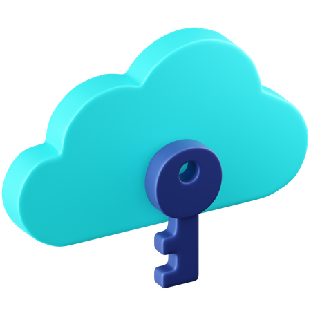 Nuage non sécurisé  3D Icon