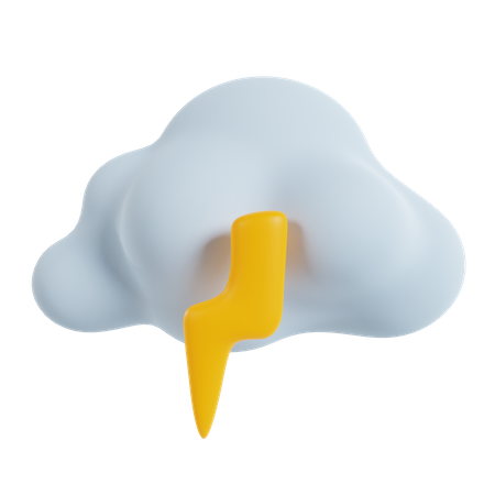 Nuage d'orage  3D Icon