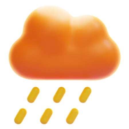 Nuage de pluie  3D Icon