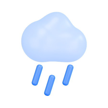 Nuage de pluie  3D Illustration