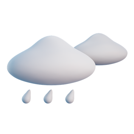 Nuage de pluie  3D Icon