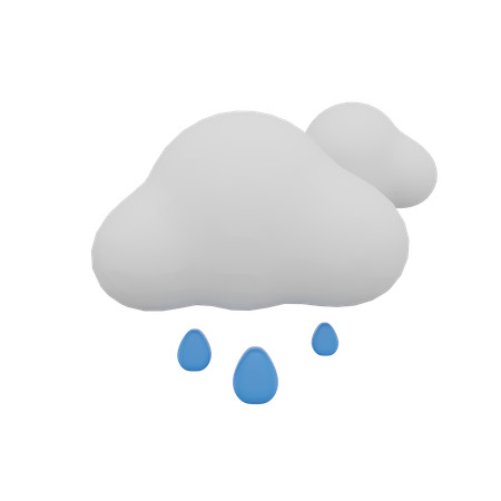 Météo nuage pluie  3D Icon