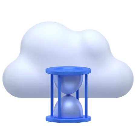 Sablier nuage  3D Icon