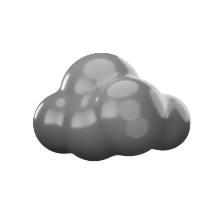 Nuage sombre  3D Icon