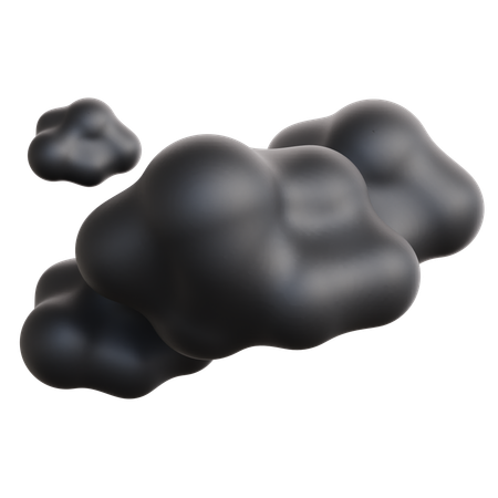 Nuage sombre  3D Icon