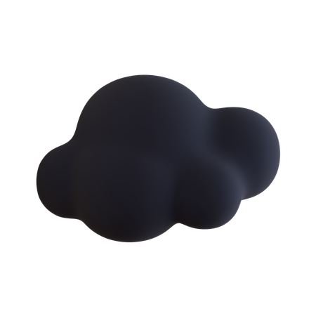 Nuage sombre  3D Icon