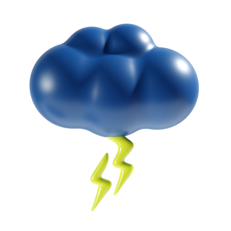 Nuage de tonnerre  3D Icon