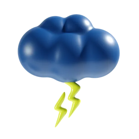 Nuage de tonnerre  3D Icon