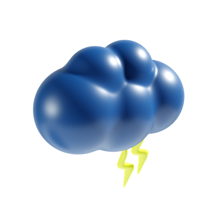 Nuage de tonnerre  3D Icon