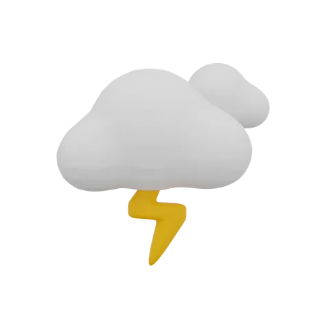 Météo nuage tonnerre  3D Icon