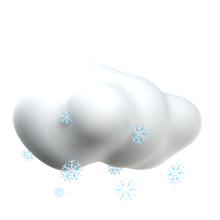 Nuages de neige  3D Icon