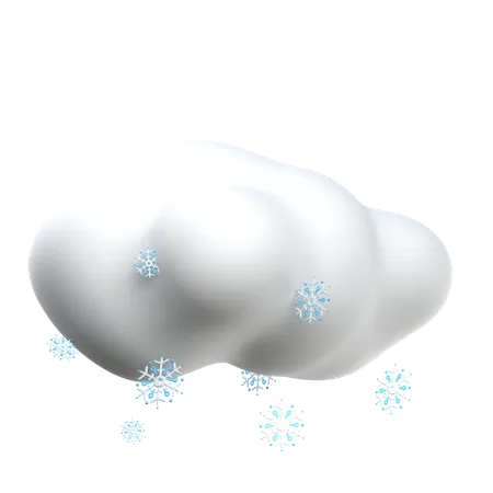 Nuages de neige  3D Icon