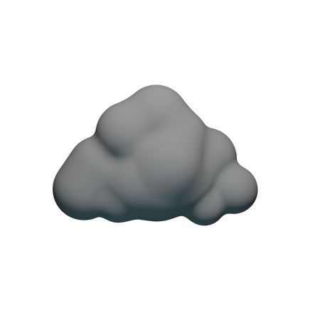 Nuages noirs  3D Icon