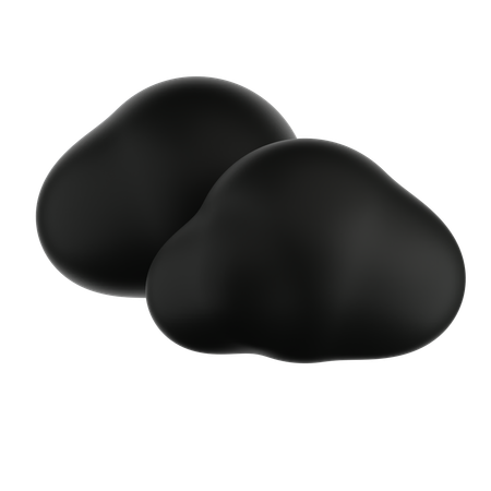 Nuages noirs  3D Icon