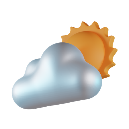 Nuageux  3D Icon