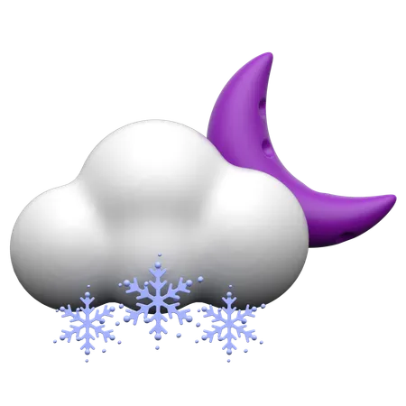 Neige nuageuse  3D Icon