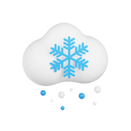 Neige nuageuse  3D Icon