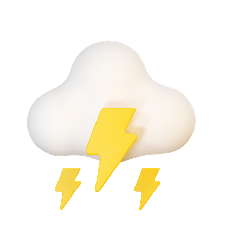 Orage nuageux  3D Icon