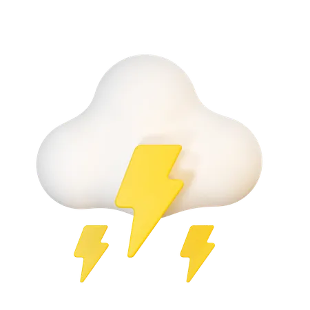 Orage nuageux  3D Icon