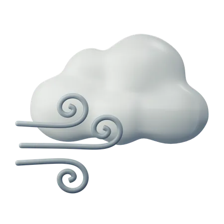 Vent nuageux  3D Icon