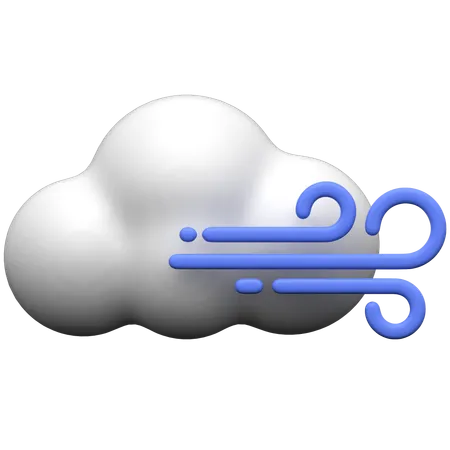 Il y a des nuages et du vent  3D Icon