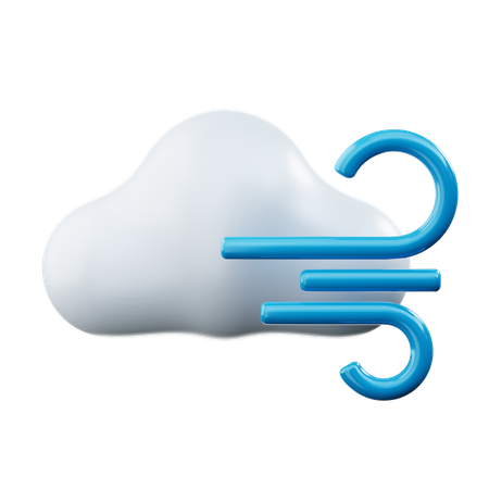 Il y a des nuages et du vent  3D Icon