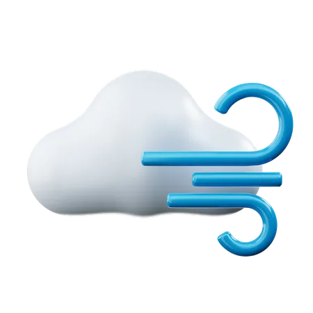 Il y a des nuages et du vent  3D Icon