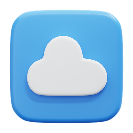 Nube  3D Icon