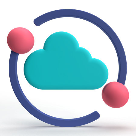 Nube  3D Icon