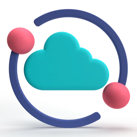 Nube  3D Icon