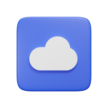 Nube  3D Icon