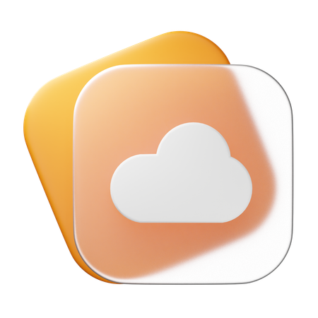 Nube  3D Icon