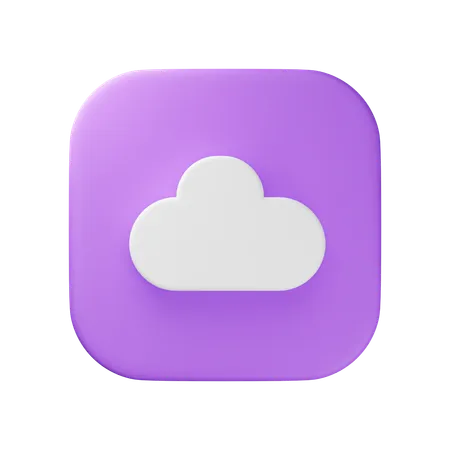 Nube  3D Icon