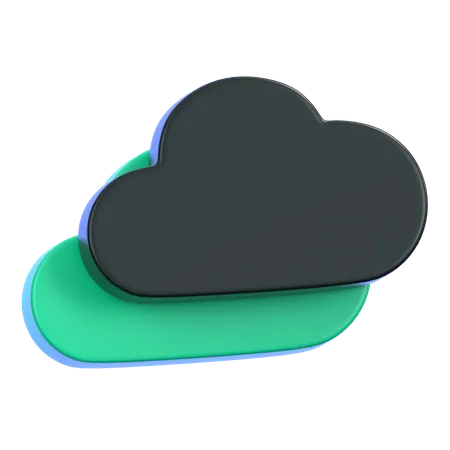 Nube  3D Icon