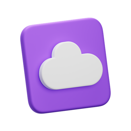 Nube  3D Icon
