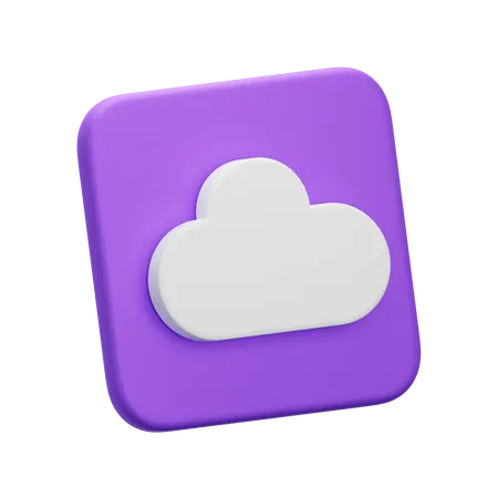 Nube  3D Icon