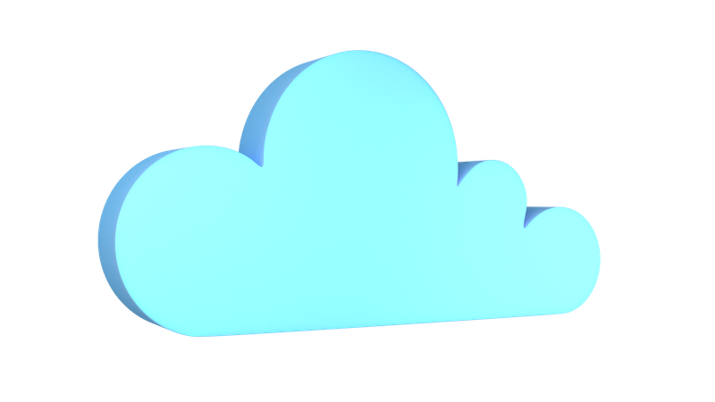 Nube  3D Icon