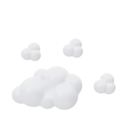 Nubes  3D Icon