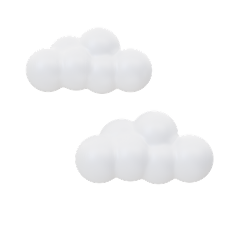 Nubes  3D Icon